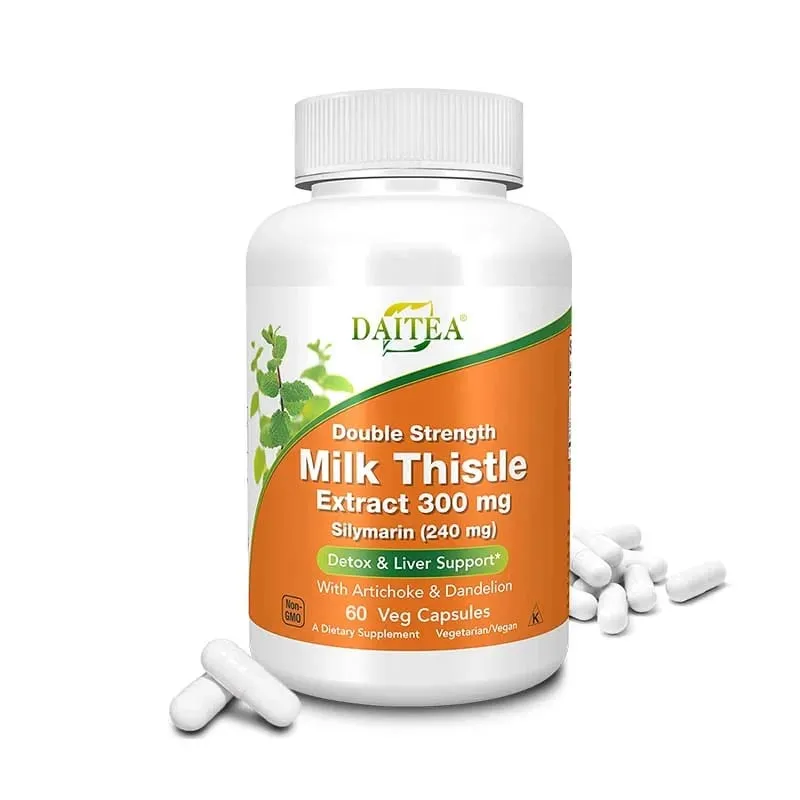 Liver Health Detox Cleanse Supplement | Artichoke Extract Milk Thistle & Dandelion Support A Healthy Liver Detoxify