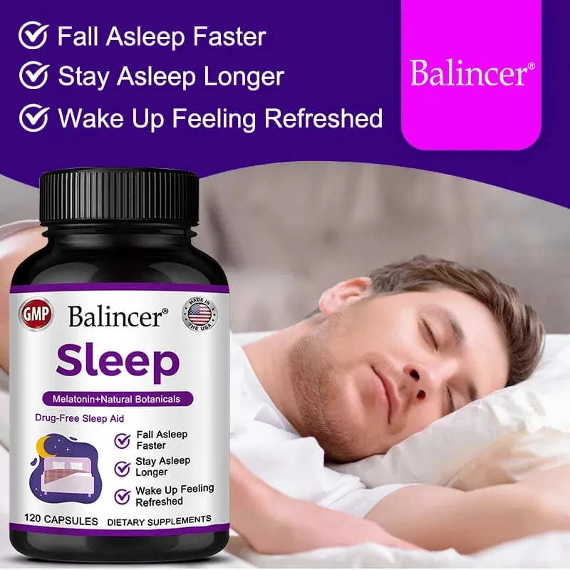 Valerian Root - Support for Calm & Relaxation To Prepare for Sleep Nervous System Health with Melatonin Extract 120 Capsules