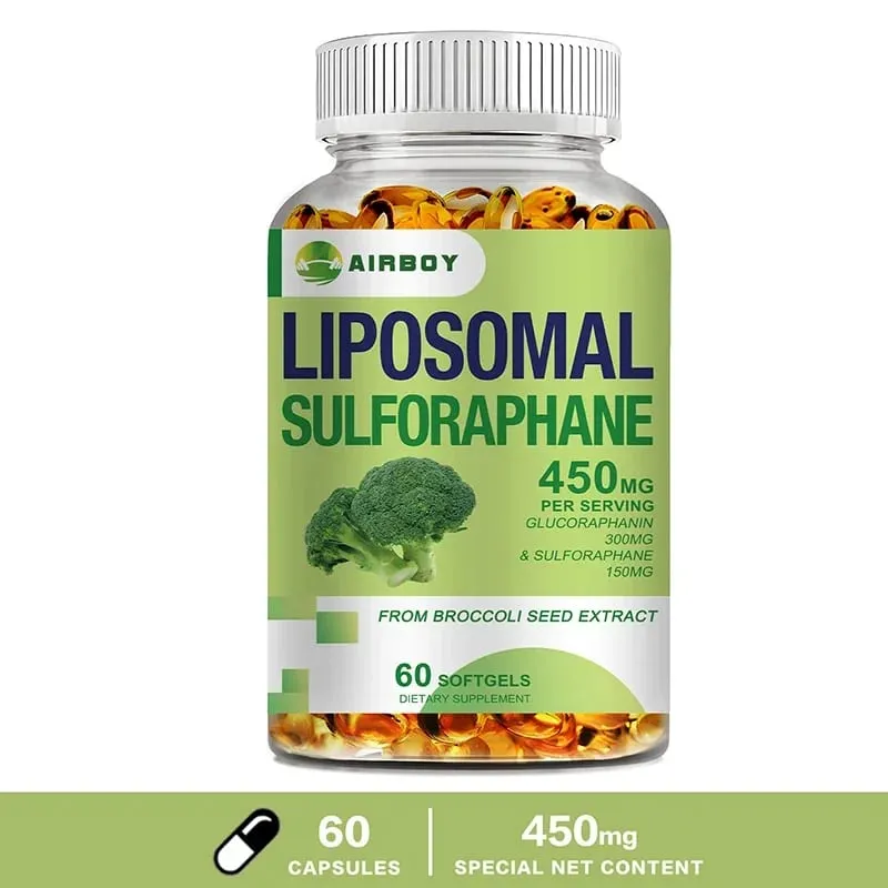 Liposomal Sulforaphane 450mg - Antioxidant Heart Supplement Immunity Boosting