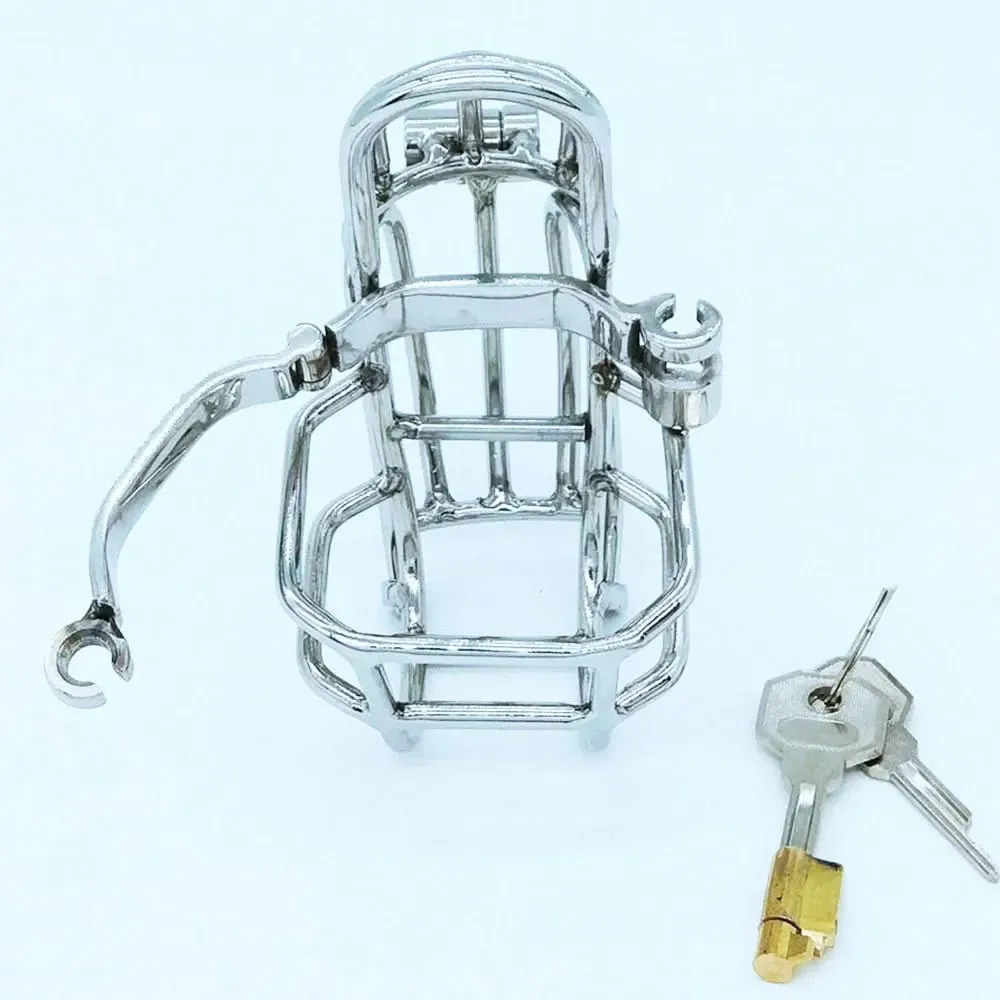 2026 NEW Newest Design Male Chastity Device Stainless Steel PA Puncture Cock Cage Bdsm Sex Toys For Men Penis Lock Cock Ring Toy