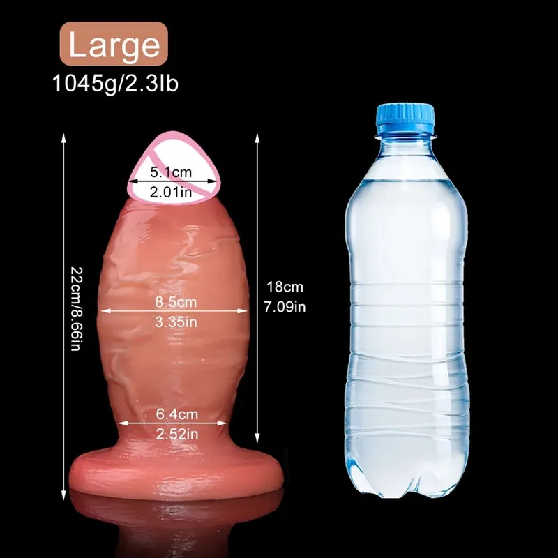 Χοντρό Dildo για Παιχνίδια Πρωκτικού Σεξ 18+ Υγρή Βύσμα Πισινό από σιλικόνη Τεράστια Πρωκτικά Ρεαλιστικά Dildos Stout βύσμα Γυναίκες Άντρες Gay Αυνανισμός