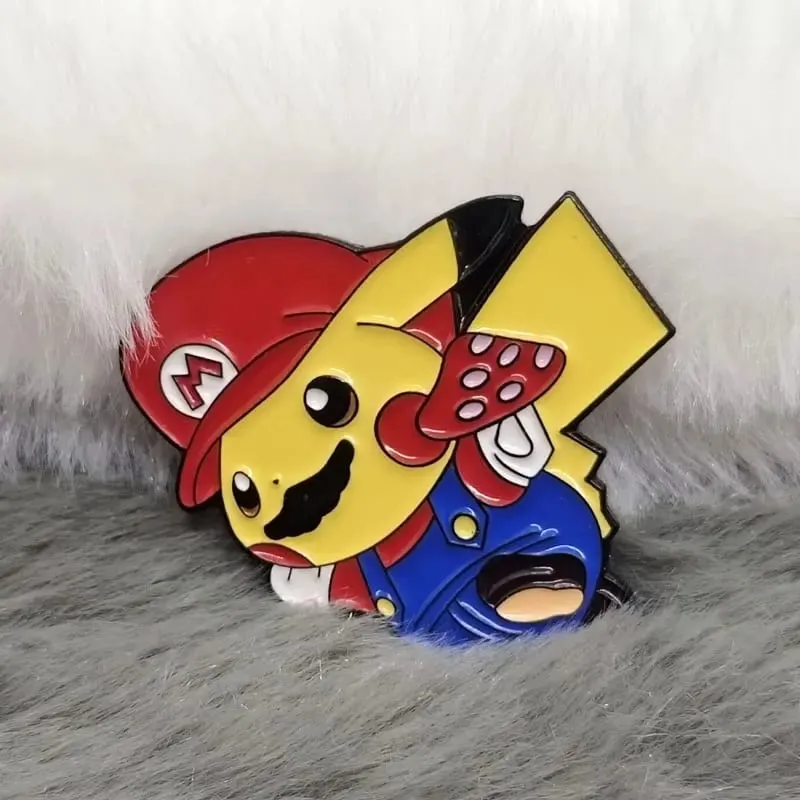 Épinglette en émail Pokemon Pikachu pour sacs à dos, broches en fer, Badges à la mode pour vêtements, bijoux cadeaux