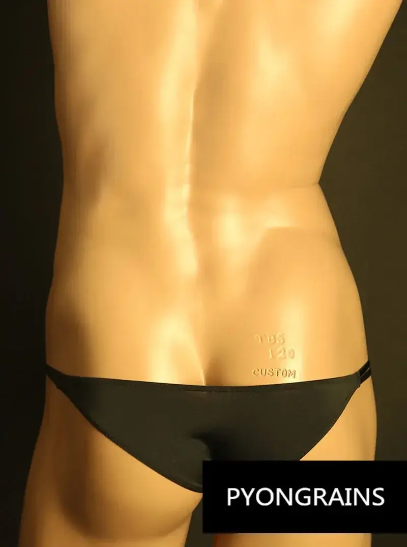 Erkekler Ayarlanabilir Metal O-Ring Çift Ince Askı Bikini Külot Alçak Ipeksi Buz Ipek 3D U Dışbükey Kese Seksi Erkek iç çamaşırı