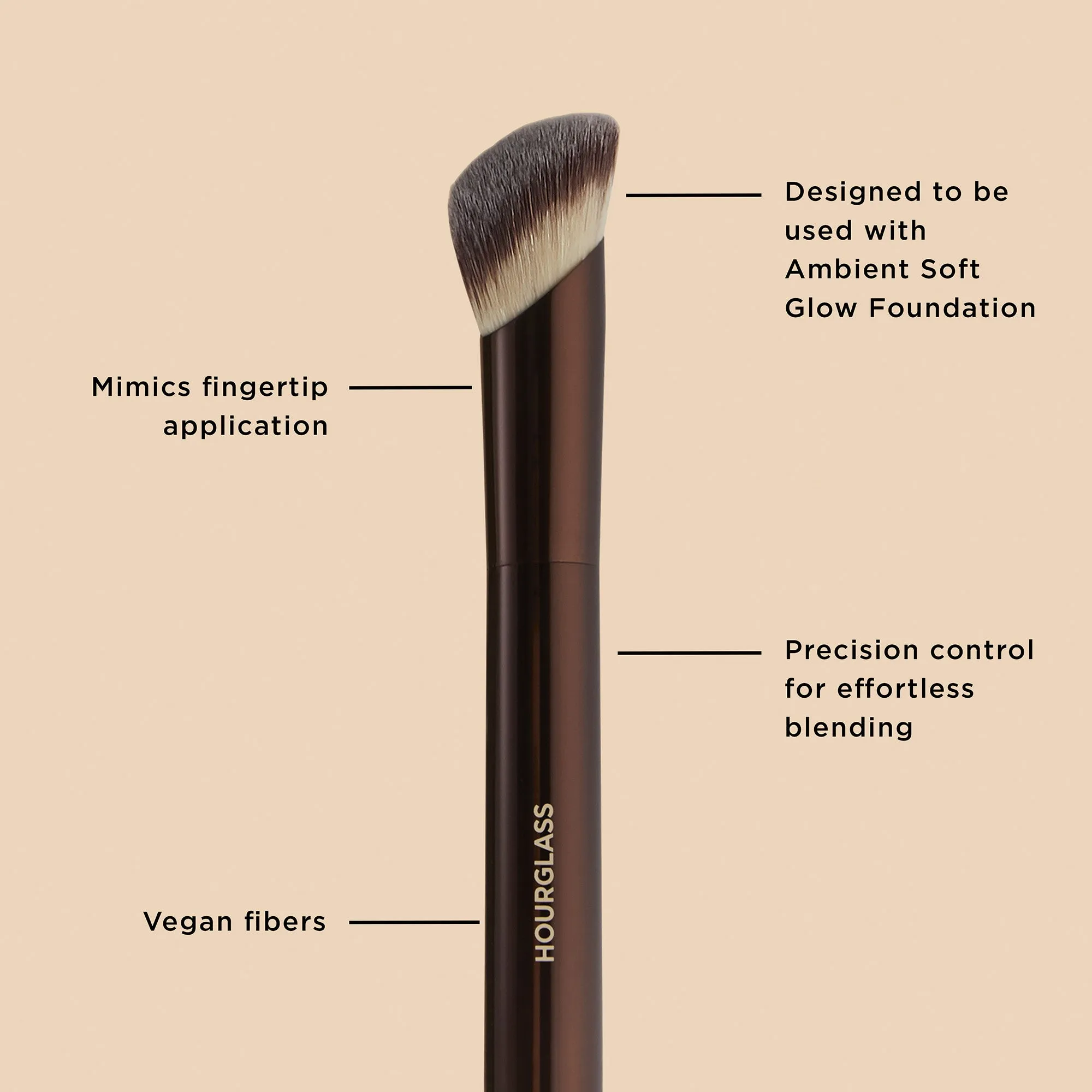 Hourglass Ambient Complexion Brush Set 2pcs Soft Glow Foundation Concealer Makeup Brushes Kit for Seamless Finish