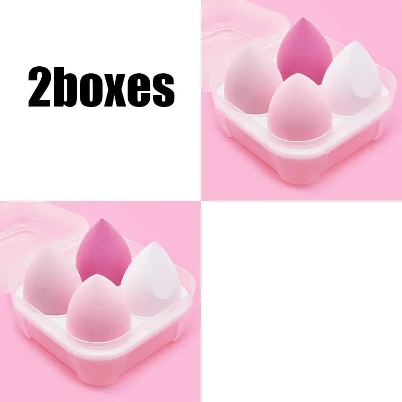 4/8/16pcs Cosmetic Puff Set Beauty Egg Wet And Dry Dual-Use Egg Makeup Foundation Sponge Air Cushion Puff Soft Makeup Tools