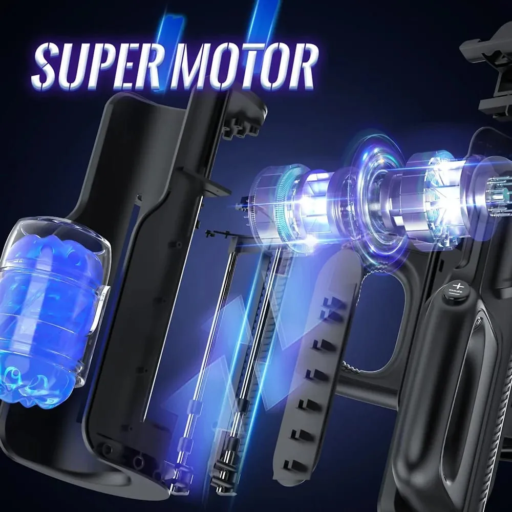 Dual Handles Leten King Sex Machine Electric Thrusting Masturbator Orgasm Adult Toys 2 Soft Sleeve Voice Penis Stimulator