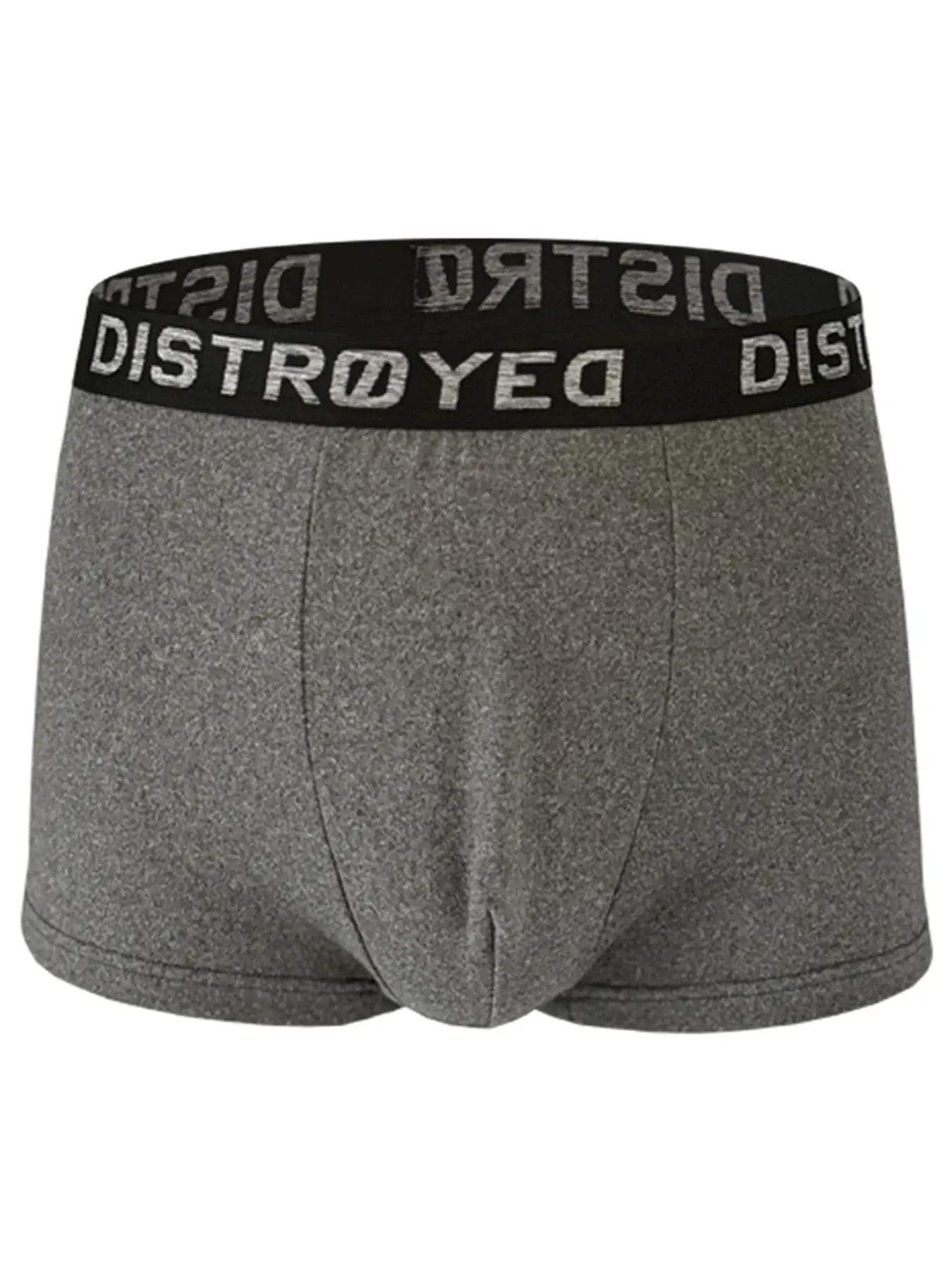 6 Pack Men's Premium Ultra Soft Cotton Boxer Briefs Black and Heather Grey Set Stretchable Fabric Non Binding Classic Underwear — image 4