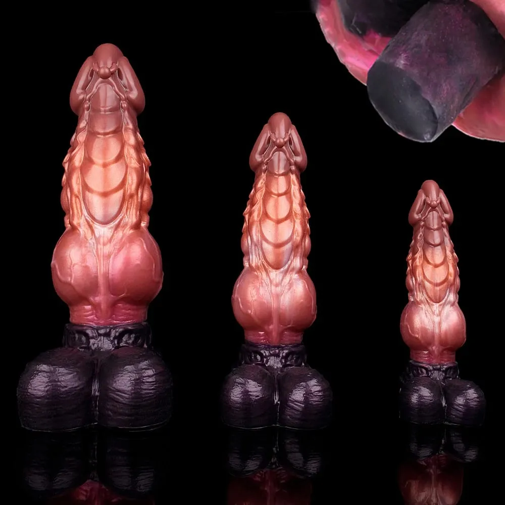 Big Knot Monster Penis Dragon Scales Dildo Horse Cock Silicone Anal Plug Butt Plug Prostate Masturbator Sex toys for adults — image 1