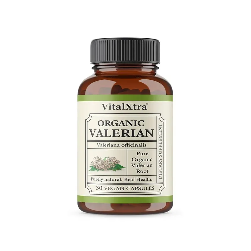 Premium Valerian Root Capsules 450mg Natural Sleep & Relaxation Support Relieves Stress Vegan Non-GMO for Men & Women