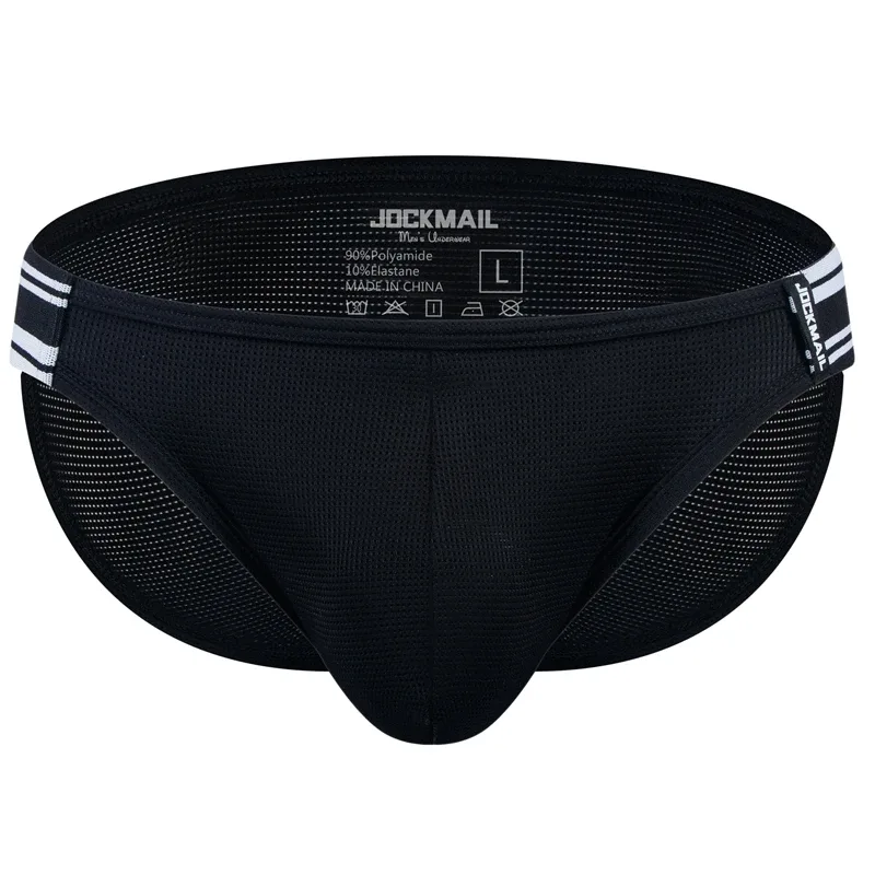 Herreundertøjstrusser Underbukser Nylon Mesh Quick Dry Herre Jockstrap Bikini Slip Herrebokserbukser eller som svømmebadebukser