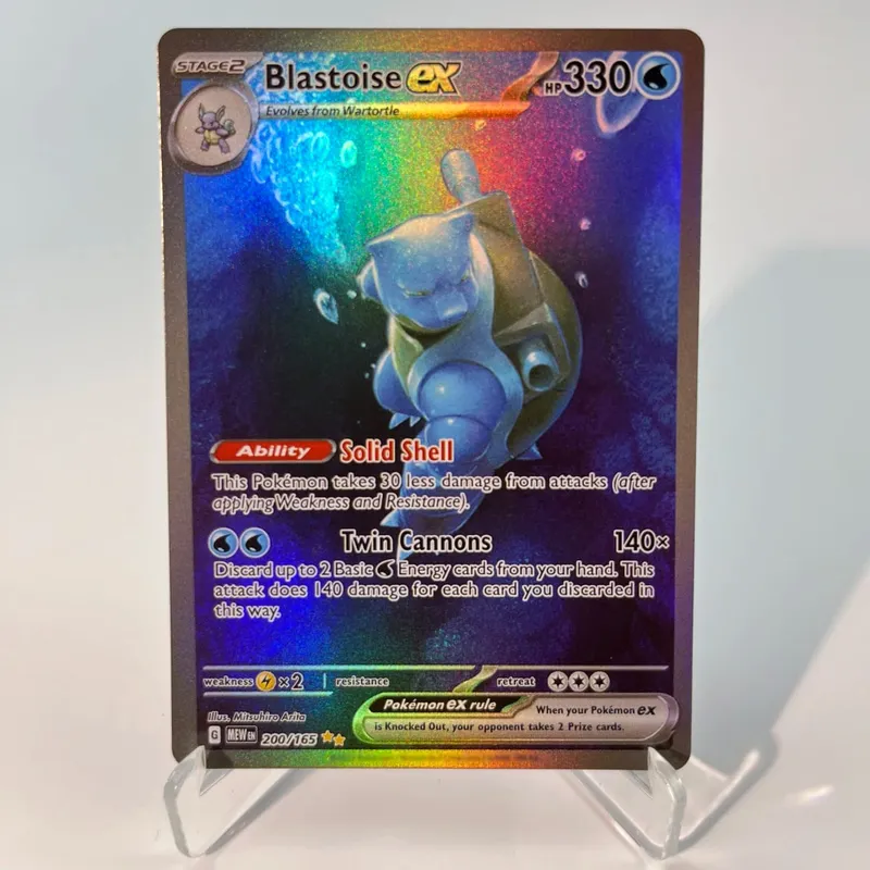 Pokémon 151 PKM Cards PTCG3-D Bulbasaur Squirt Rainbow Gengar ex Holographic Ex GX Rare Collection Battle Toys Gifts for Hobbies