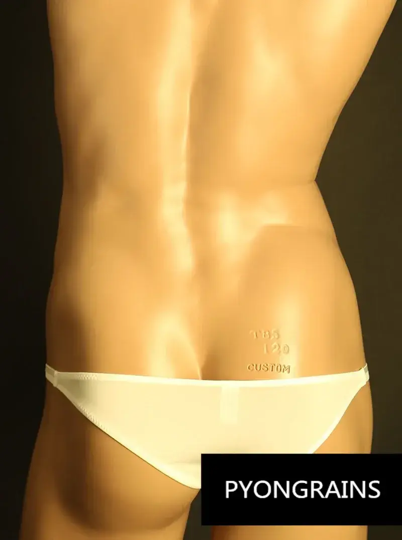 Erkekler Ayarlanabilir Metal O-Ring Çift Ince Askı Bikini Külot Alçak Ipeksi Buz Ipek 3D U Dışbükey Kese Seksi Erkek iç çamaşırı