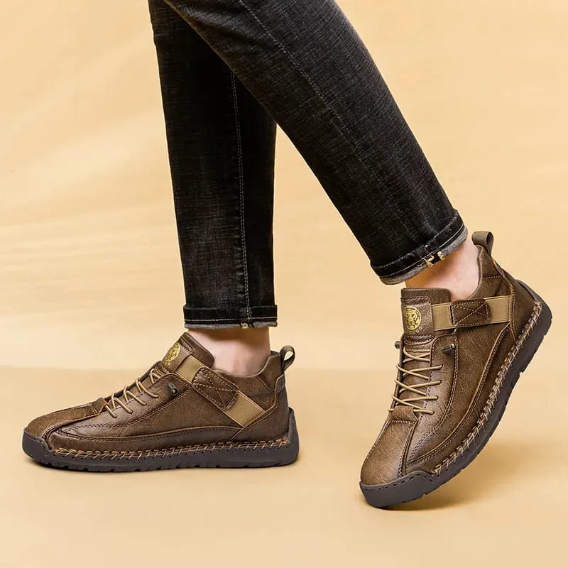 Handmade Men's High-Top Sport Casual Boots Breathable Outdoor Wear with Extended Size Options Classic Ankle Boots — image 5