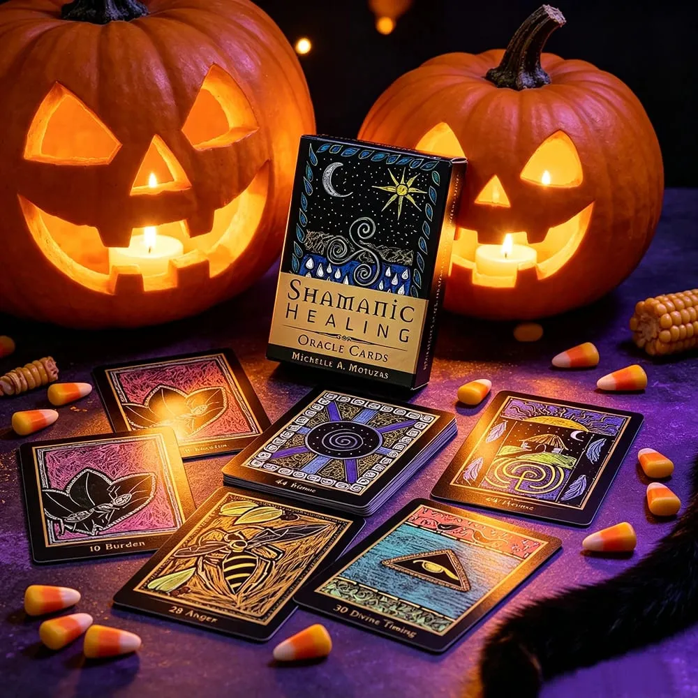Shamanic Healing Oracle Cards Spiritual Healing Divination Oracle Deck Meditation Card Gift for Spiritual Practitioners