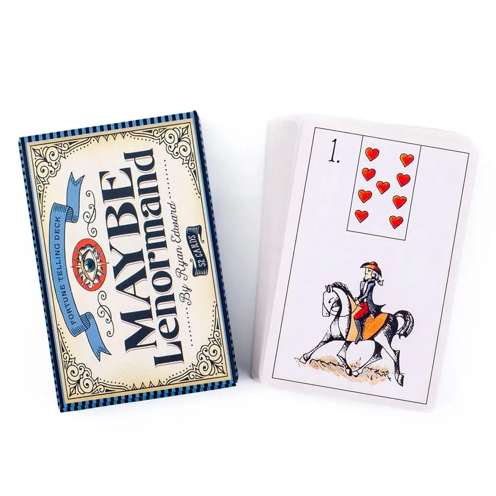 Vielleicht Lenormand 52 Karten Deck 9,7*6,3 CM Englisch Visionen Für Anfänger Divination Edition Deck Brett Spielen