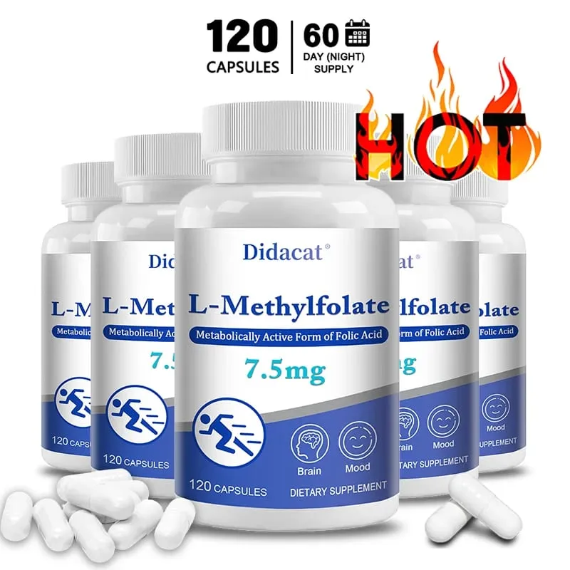 7.5 Mg L-Methylfolate - Professional Strength Active Methyl Folate Supplement for Brain Support Balanced Mood + Immune Health — image 8