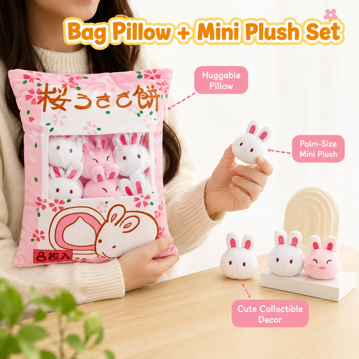 Cute Cartoon Snack Bag Plush Pillow Stuffed Doll Throw Cushion Trendy Internet Famous Snack Bag Plush Toy Soft Office Home De — image 6