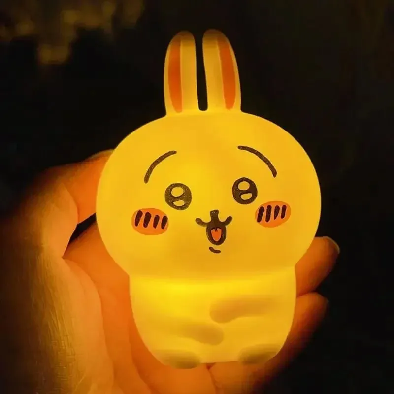Kawaii Chikawa Bedroom Desktop Decoration Hachiware Usagi Cartoon Vinyl Doll Night Light Luminous Toy Surprise Girl Gifts — image 1