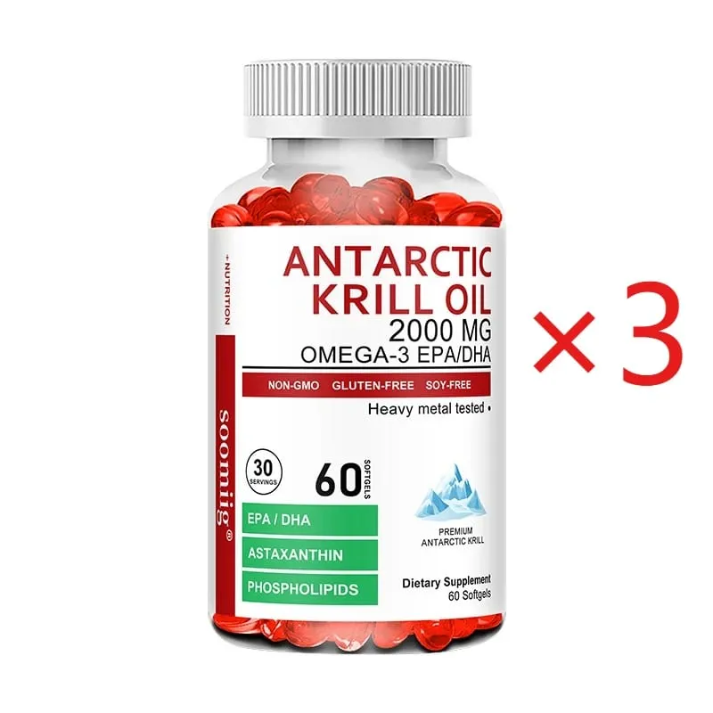 Antarctic Krill Oil 2000 Mg Capsules | 3X Strength Natural Source of Omega-3 EPA DHA with Astaxanthin Phospholipids Supplement — image 11