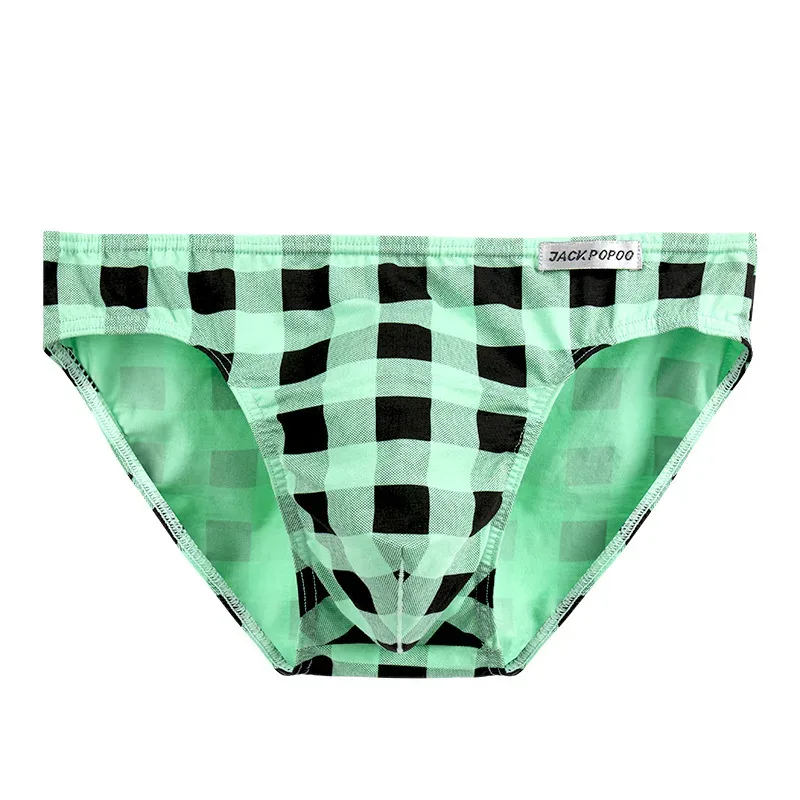 Kẻ Sọc Thời Trang Quần Lót Cotton Mềm Mại Co Giãn Nam Quần Đùi Thoáng Khí Thoải Mái Thanh Niên Quần Lót Nam Gợi Cảm U Phồng Túi Quần Lót — image 31