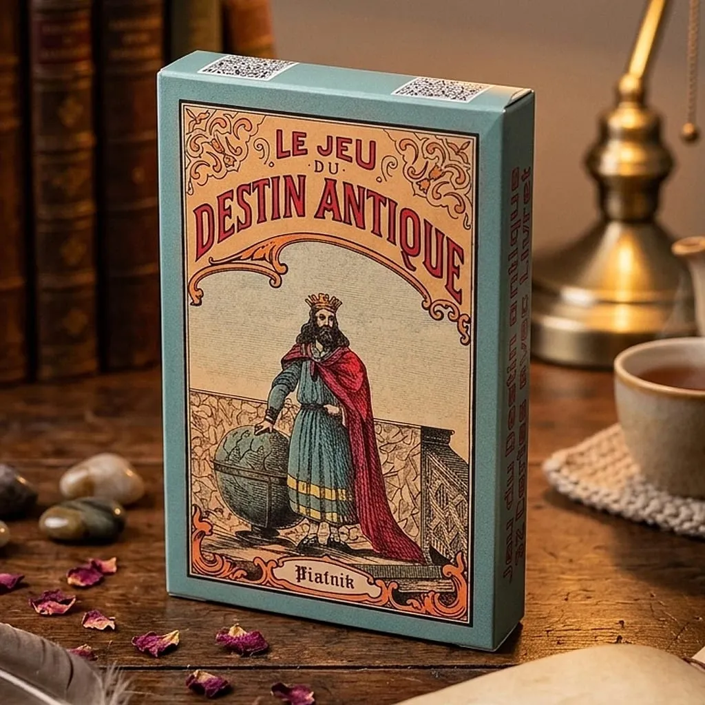 Vintage Antique Destiny Fortune Telling Cards 9*6cm 32-Card Oracle Deck Le Jeu Du Destin Antique Traditional Cartomancy Cards