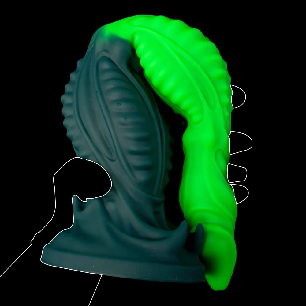 Oieffur Huge Alien Tentacle Butt Plug Fantasy Anal Dildo Rear Stimulator Adult Sex Toy Waterproof Silicone Strong suction cup