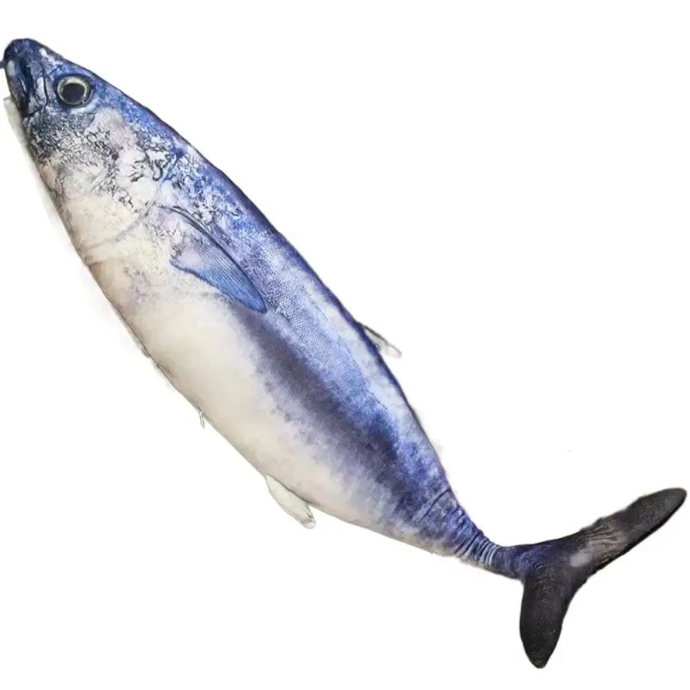 Sofa Cushion PP Cotton Simulation Sea Fish Soft Stuffed Sea Fish Stuffed Bream Salmon Fish Sleeping Pillow Bedroom