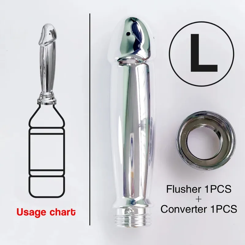 ABS anal vaginal douche Conversion head for outdoor use Posterior chamber irrigation multi-function plug-in shower sex toys — image 13