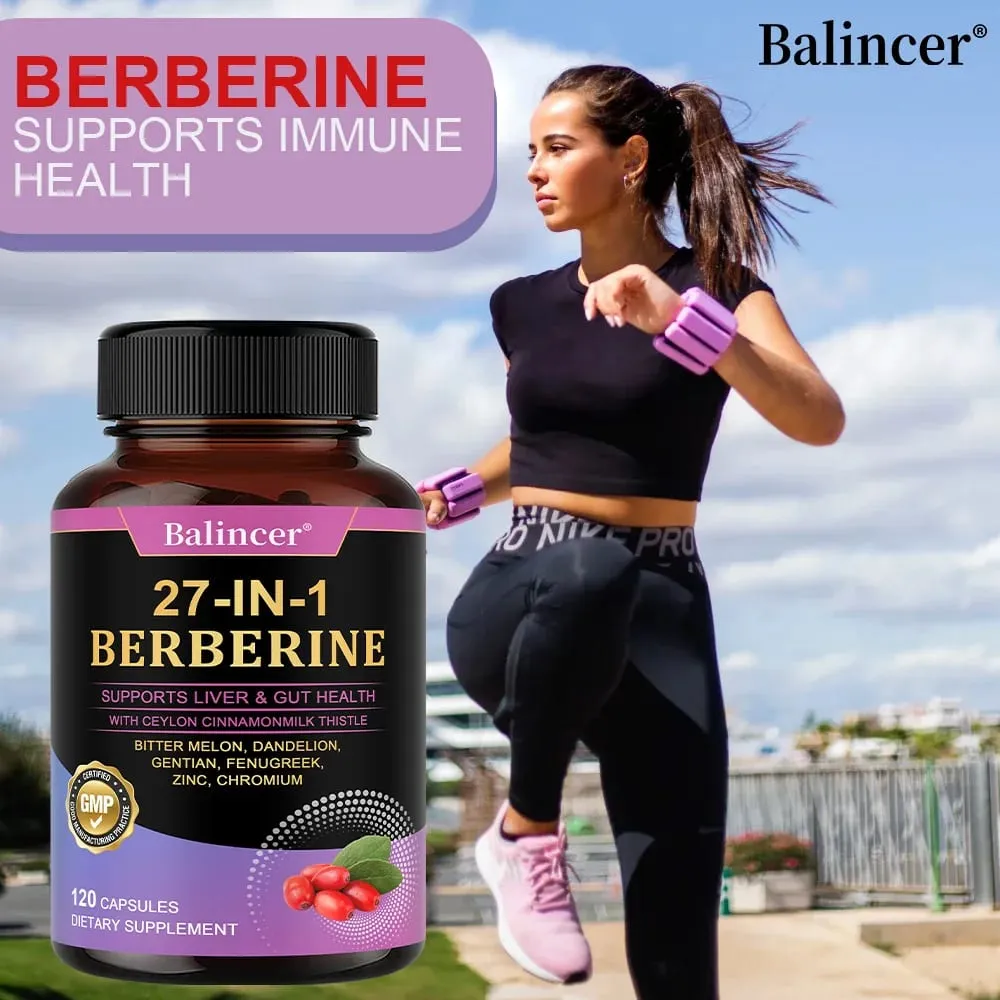 Berberine with Ceylon Cinnamon Supplement - Extra Strength for Immune System Digestive Health & Energy Production