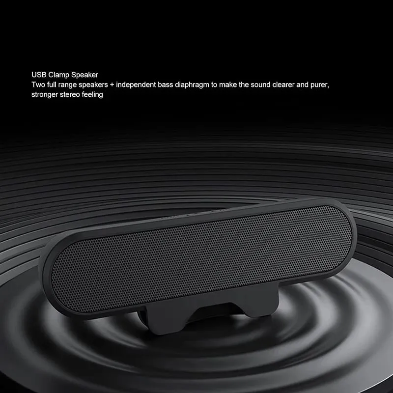 Mini Soundbar Speaker Clip Portable USB Wired Computer TV PC Laptop Desktop Subwoofer Sound Box Music Caixa De Som Bocina Coluna