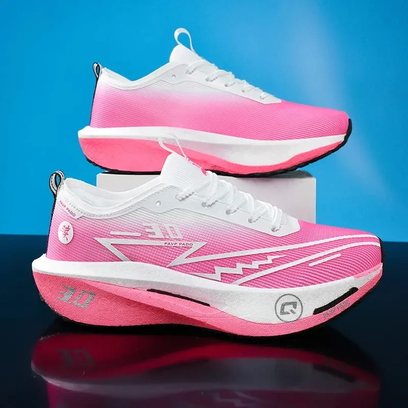 Running Shoes Men Carbon Board MarathonSpeciality Sports Breathable Lightweight Women's Comfortable Athletic Nonskid Sneakers