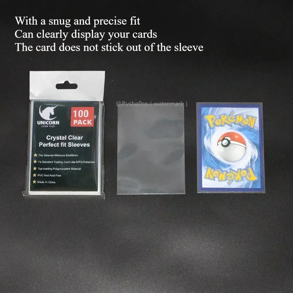 100 pz Hot Trasparente MTG Buste per carte Formato Standard Trasparente TCG Card Protector Copertura interna della carta per giochi da tavolo sportivi 64x89mm