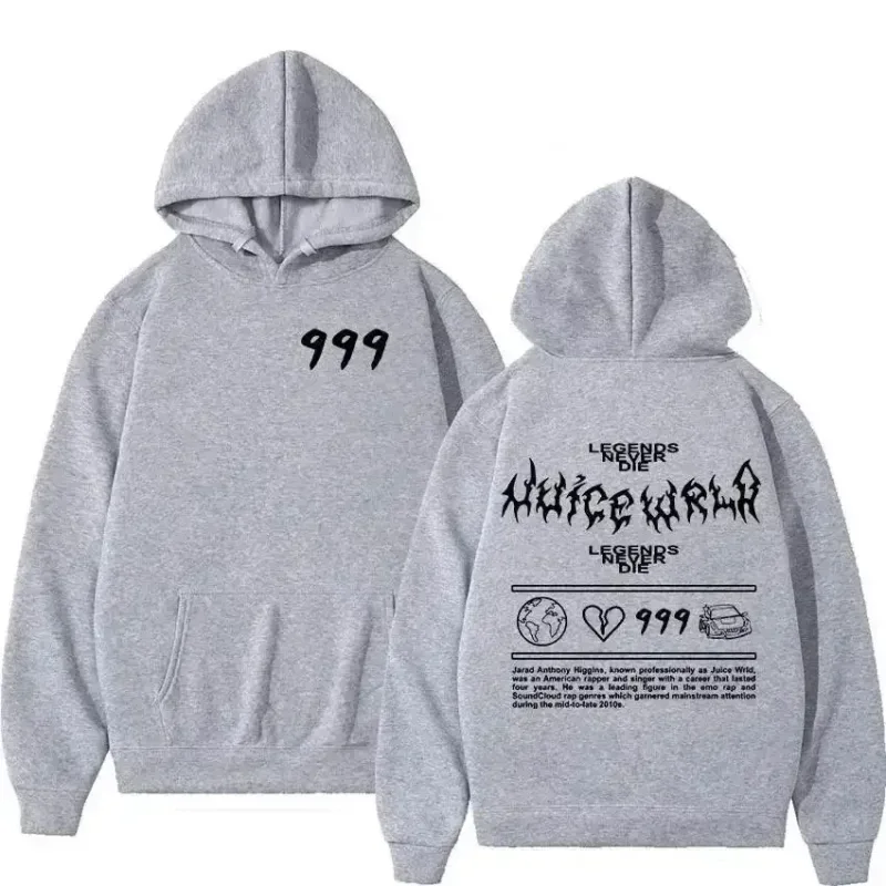 2026 Juice WRLD Men's Hooded Sweatshirt Autumn Fashion Hip Hoo Casual Pullover Unisex Street Style Loose Fit Warm Y2K Trend