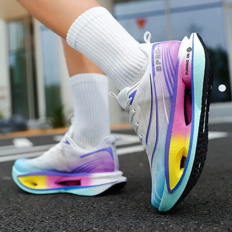 2026 Men Sports Running Shoes Marathon Breathable Light Comfortable Women Athletic Sneakers Carbon Board Trend Athletic Sneakers — image 4