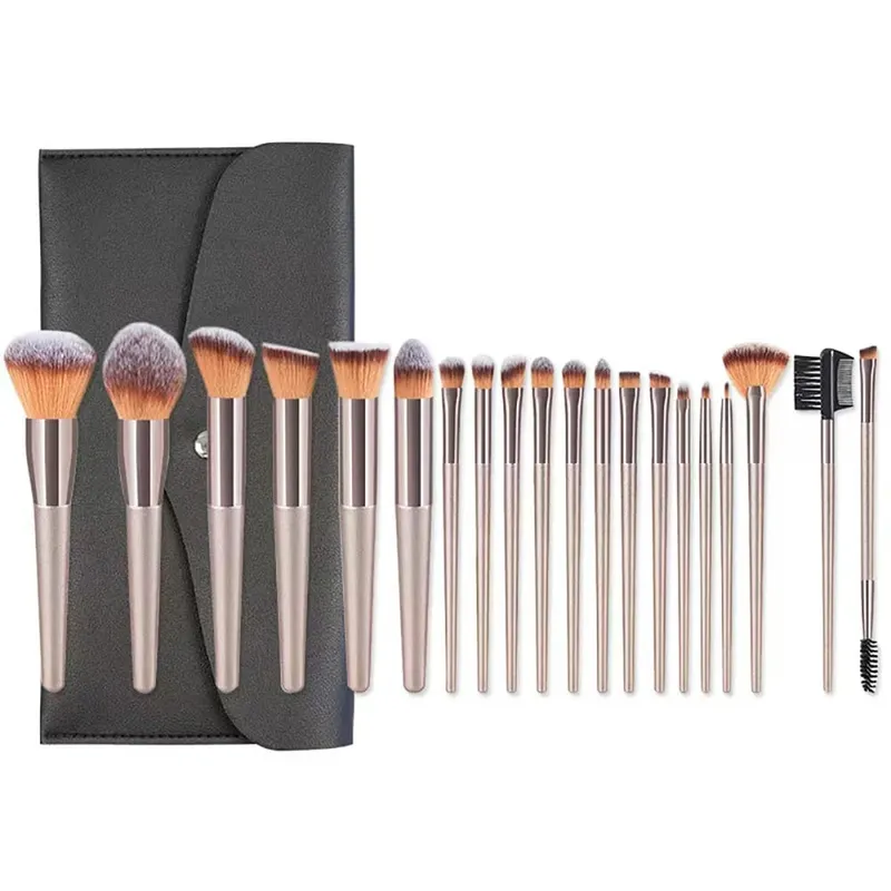 Gift Bag Of 24 pcs Makeup Brush Sets Professional Cosmetics Brushes Eyebrow Powder Foundation Shadows Pinceaux Make Up Tools