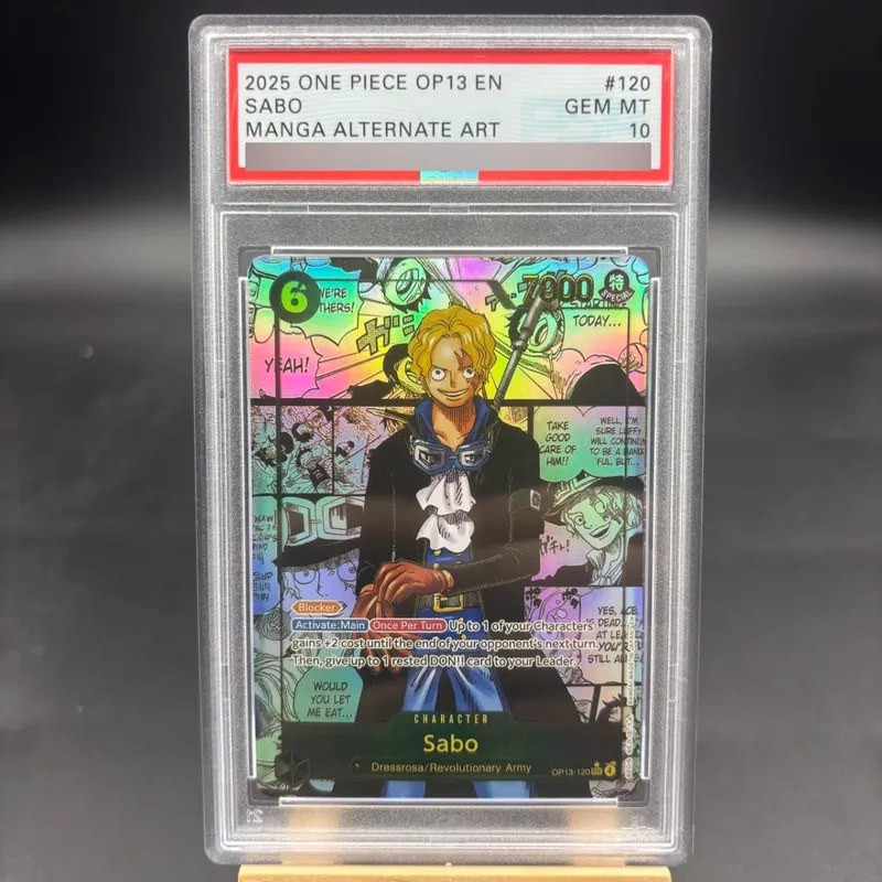 Diy Self Made One Piece OP13 Luffy Sabo Ace English Rating Card OPCG Zoro Roger Hancock Copy Version Anime Collection Cards