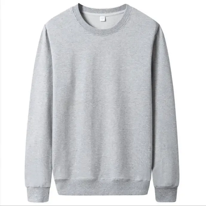 Men Casual Hoodie Solid Color Sweatshirt Fashion Winter Autumn Casual Sweatshirts Pullover Fleece Streetwear — image 3