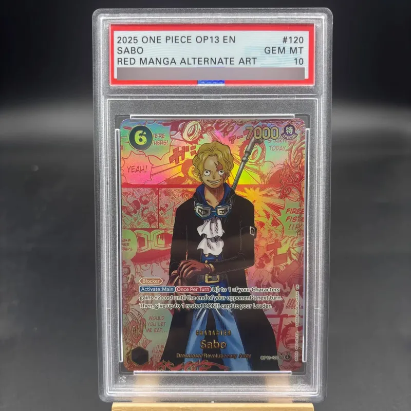 Diy Self Made One Piece OP13 Luffy Sabo Ace English Rating Card OPCG Zoro Roger Hancock Copy Version Anime Collection Cards
