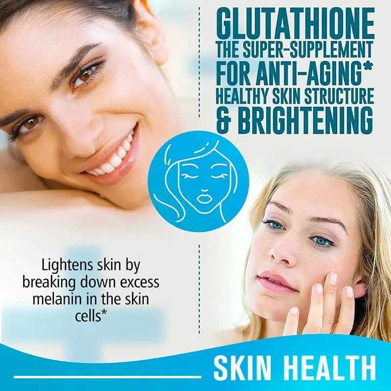 Glutathione & NAC Detox Formula Capsules Supports Antioxidant Protection Liver Function Skin Brightening & Immune Balance