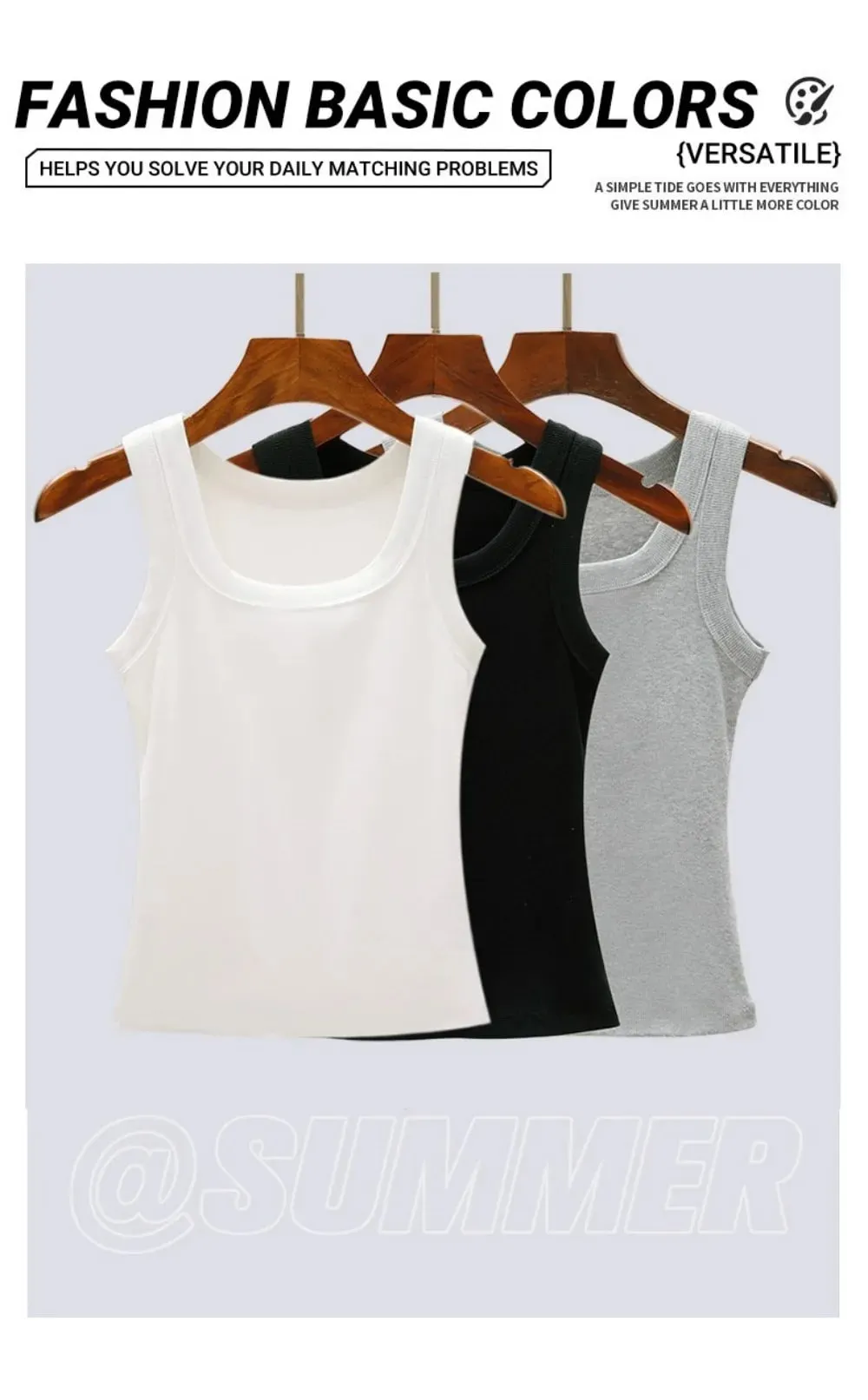 Womens O-Neck Ribbed Cotton Tank Top Slim Bodycon Sleeveless Summer Soft Breathable Basic Vest Casual Wear Daily Undershirt Tops