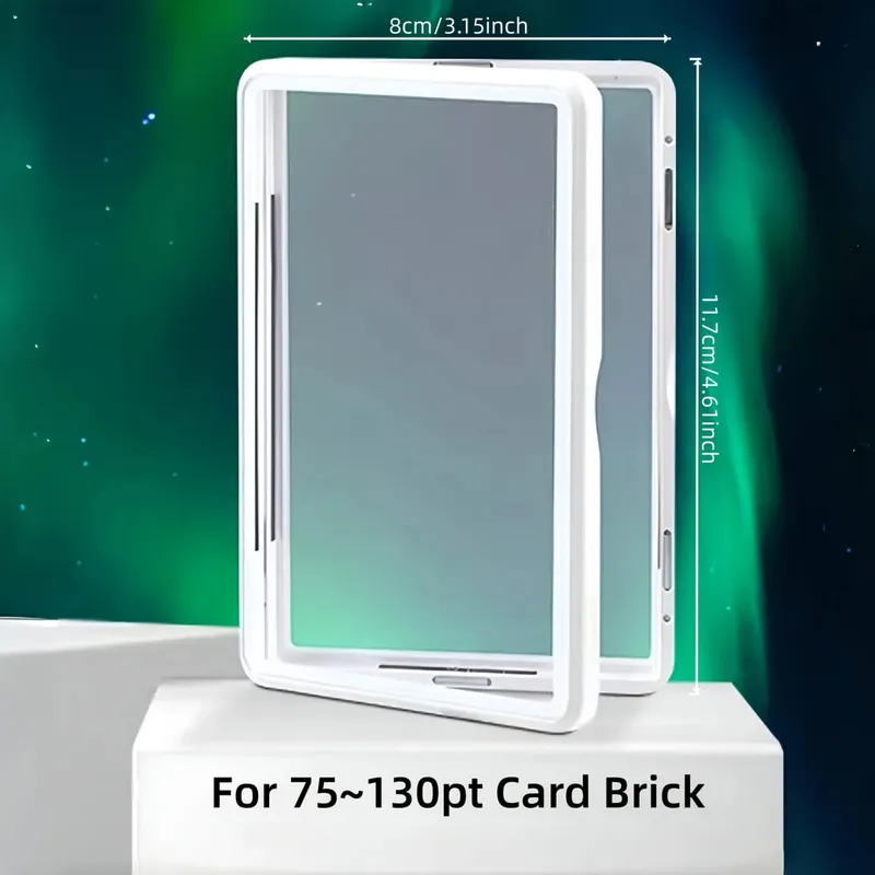 Aluminum Alloy Card Display Case Storage Protector Metal Frame Box for 35PT/130PT Magnetic Trading Card Brick Holder Sports Game