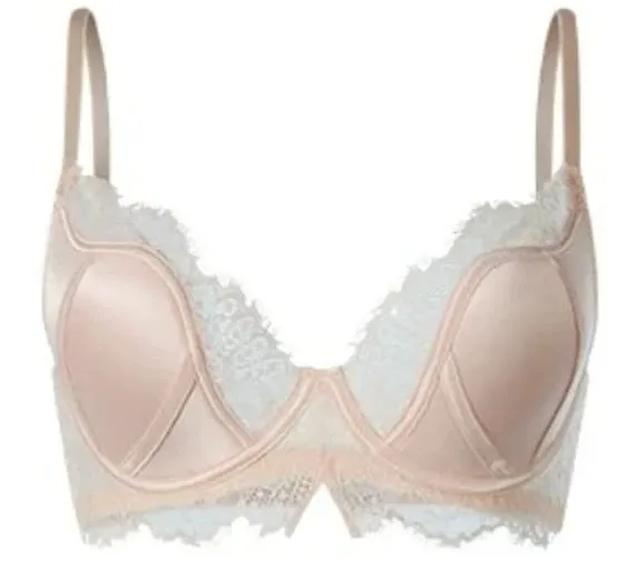 Elegant French Satin Lace Bra Sexy Push Up Minimizer Full Coverage Anti Sagging Wireless Thin Luxury Lingerie 32-38AB