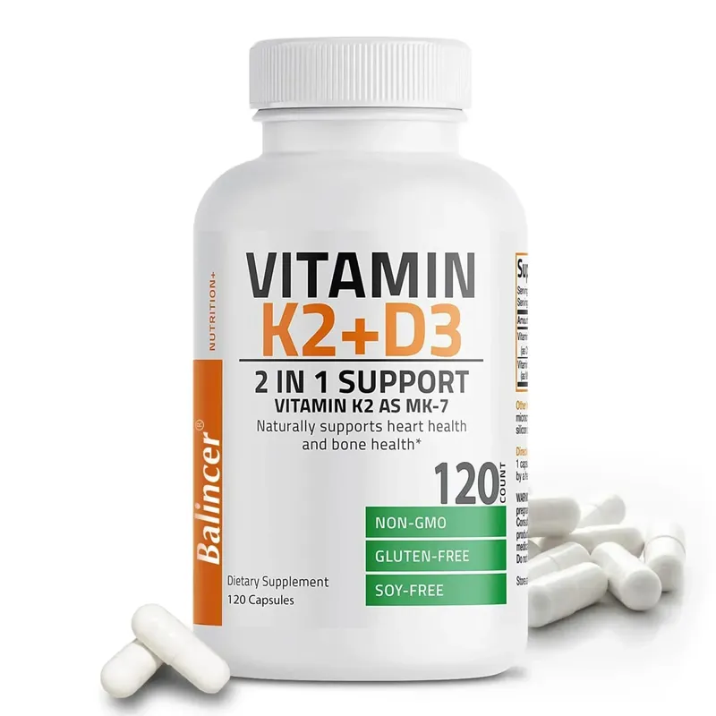 D3+K2 Vitamin D3 5000IU and 90 Mcg Vitamin K2 (MK-7) Vegan Capsules for Bone Density teeth skin heart Health and Immunity — image 9