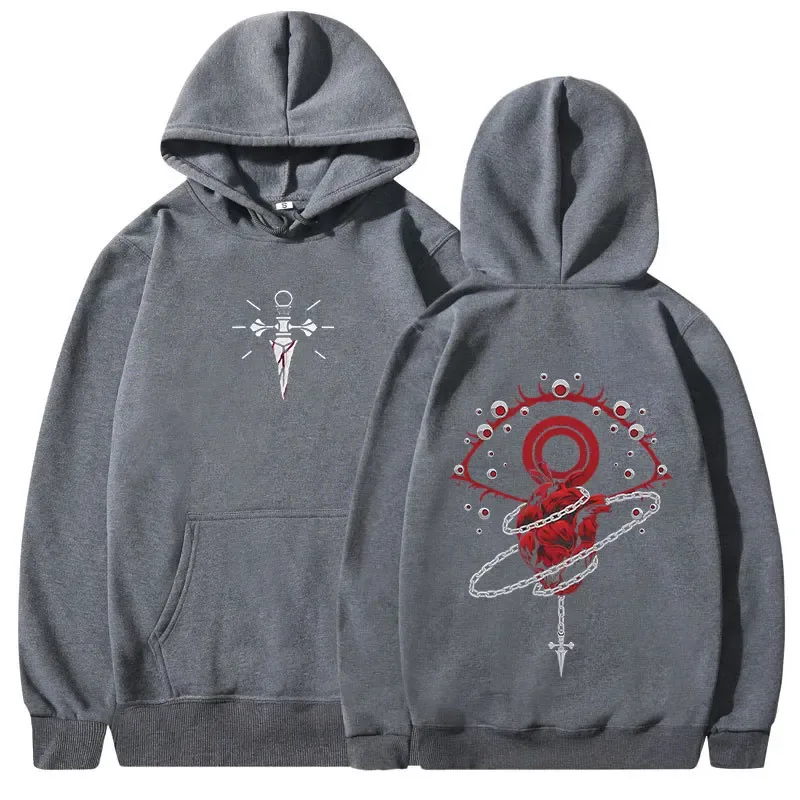 Anime Hunter X Hunter Hoodies Kurapika Phantom Troupe Hooded Sweatshirts Men's Women Clothing Oversized Pullovers Streetwear — image 6