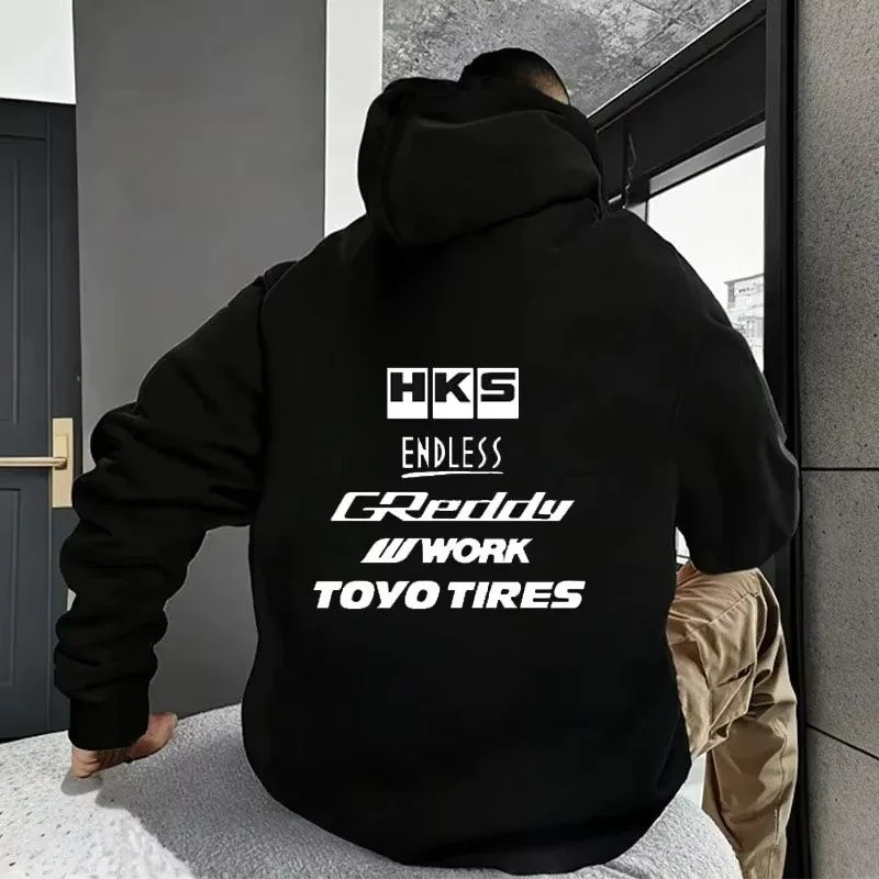 2025 Men Fashion Cool Hoodie Japan JDM Modified Car HKS ENDLESS Hoody Men Women Vintage Casual Sweatshirt Long Sleeve Pullovers