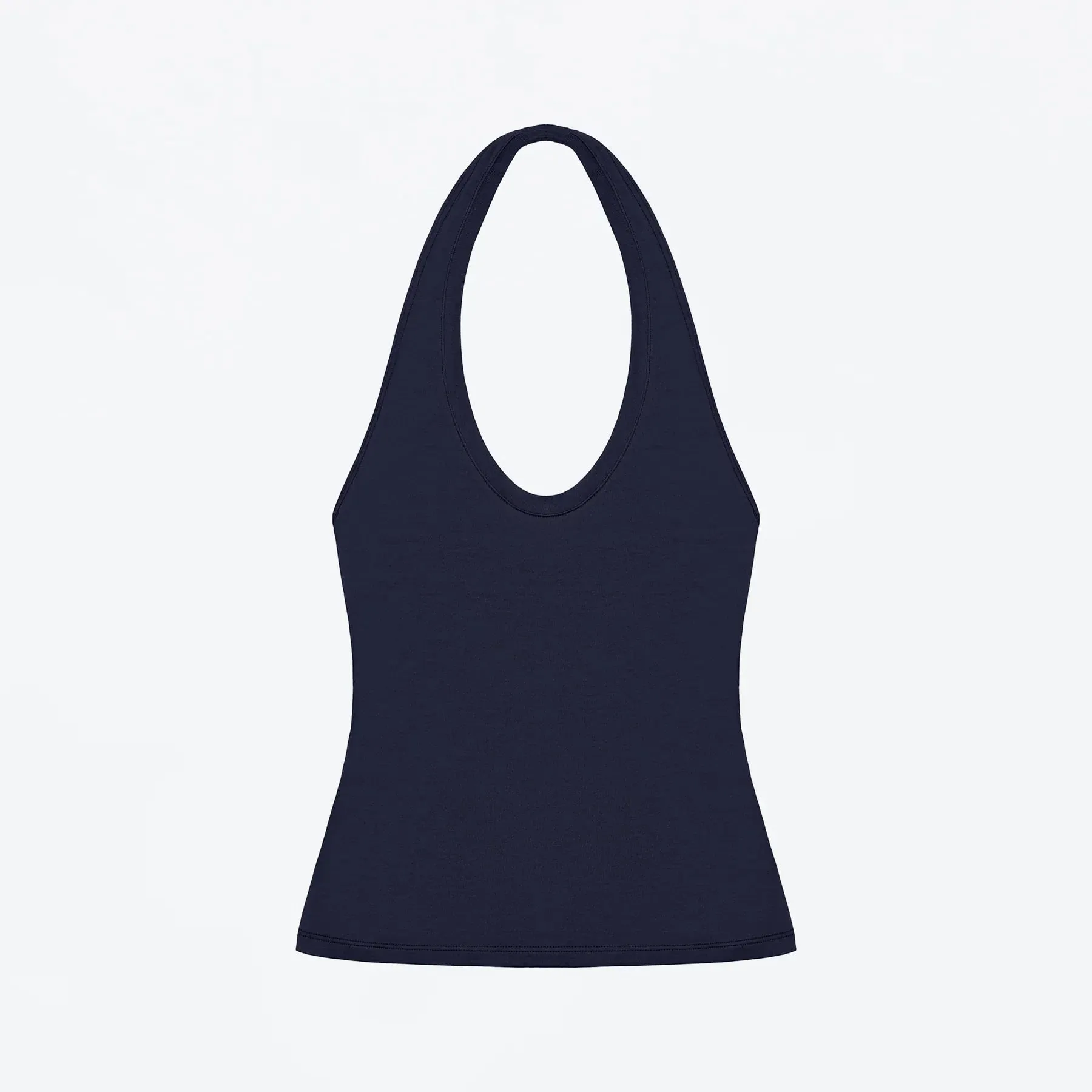 Tank Halter Neck Camisole High Elasticity Slim Fit Backless Top U-Neck Halter Backless Slim Fit Camisole Versatile Outerwear Base Shirt Spicy Girl Style Sleeveless Top