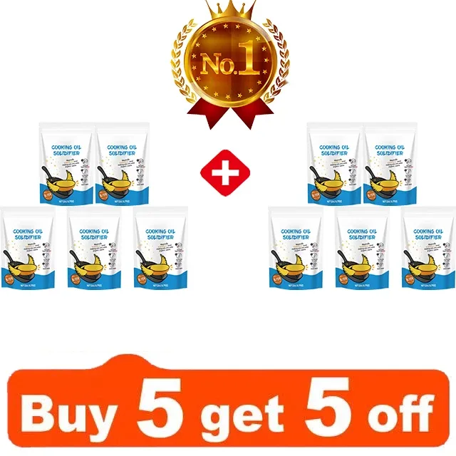 Cooking Oil Solidifier Powder Hot Grease Hardener for Used Fryer Oil Waste Vegetable Lard Eco Friendly Kitchen Cleaning Tool