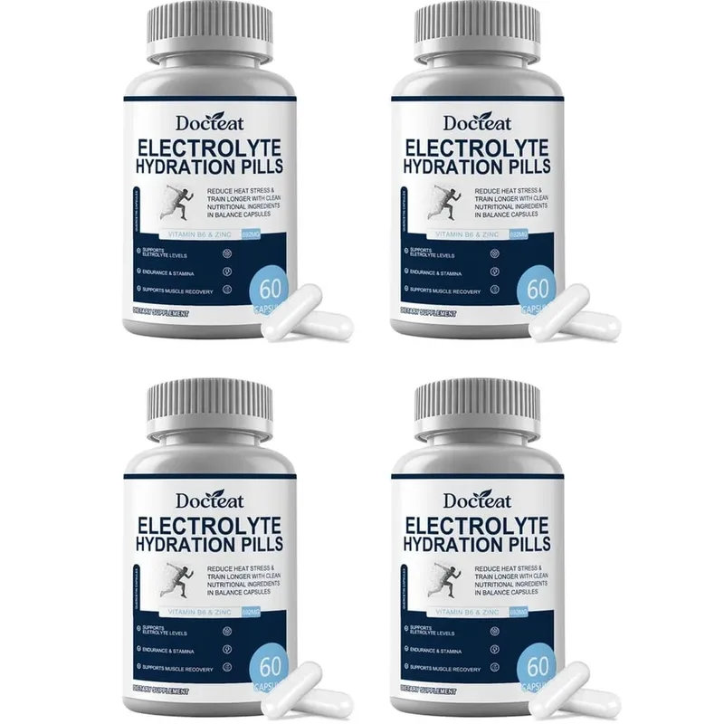 Electrolyte Hydration Capsules with Vitamin B6 & Zinc for Hydration Endurance & Muscle Recovery Support 60 Capsules — image 10