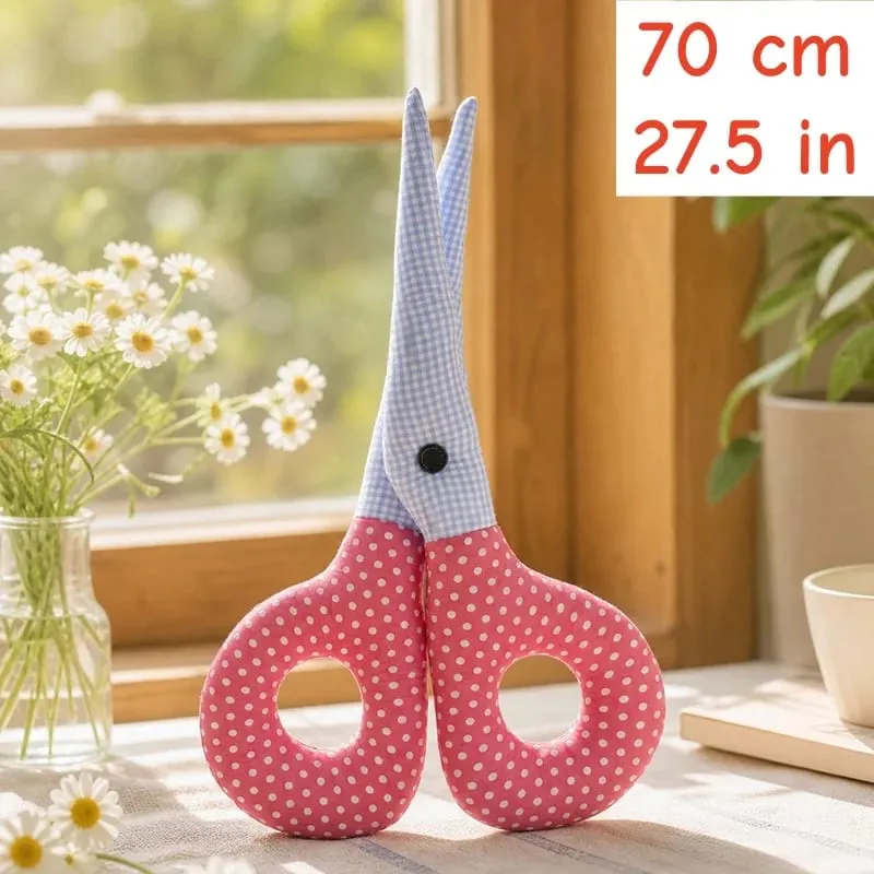 Scissors Plush Pillow Cos Gwen Cute Creative Simulation Cloth Scissors Stuffed Toy Soft Cushion Funny Stress Relief Gift
