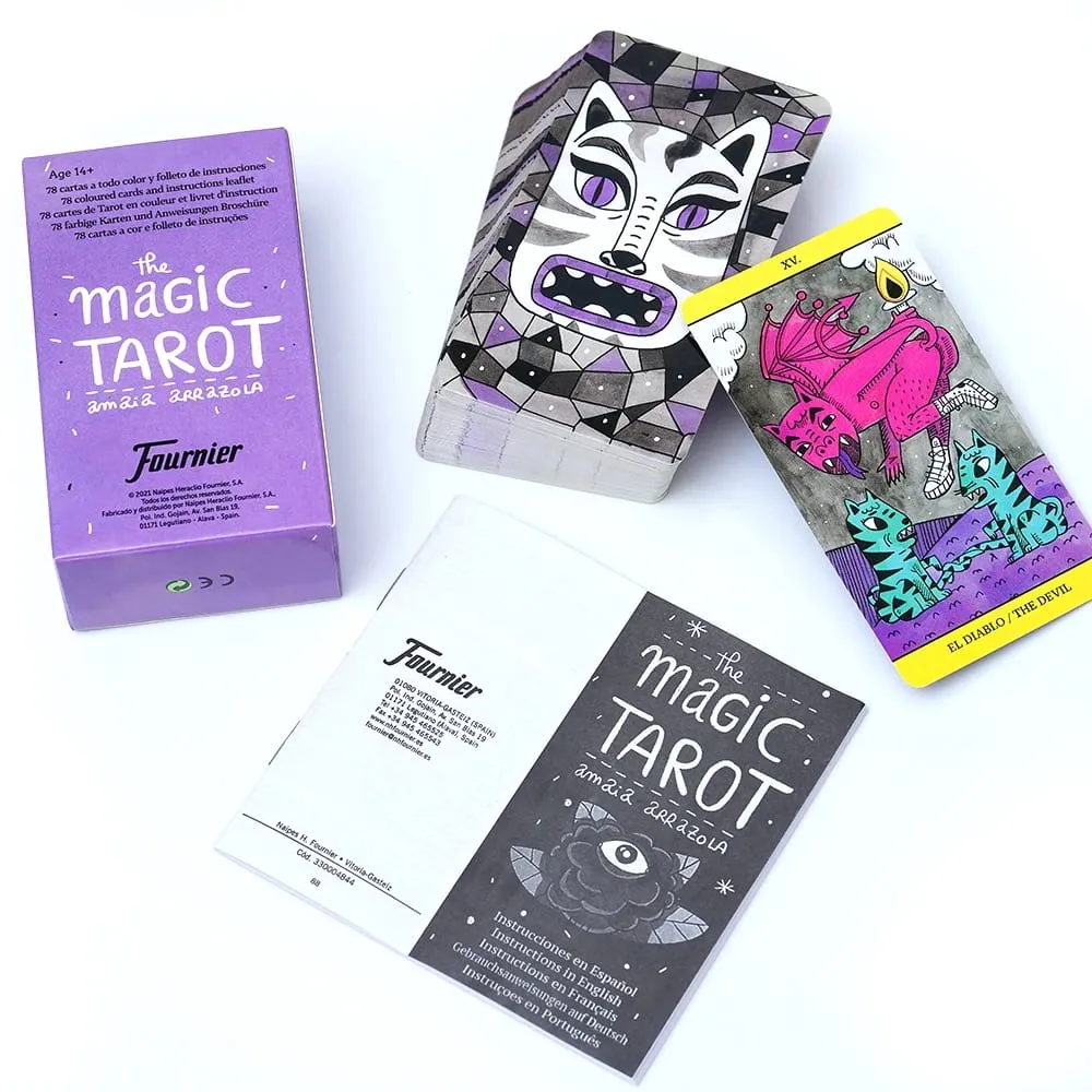 España The Magic Tarot Cards in Spanish Version Board Game Divination Deck for Beginners Oracle Cards Tarot Deck Family Party